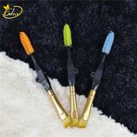 1PC/Set Eyebrow Brush Double-Ended Spiral Eyelash Comb Angled Eyebrow Curler Micro Fiber Eyelash Brush