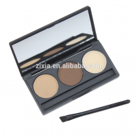 2019 TOP quality eye brow powder pressed pomade private label eyebrow with brush set for wholesale online